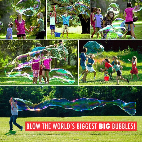 You can create the World's Biggest Bubbles with The Bubble Thing!
