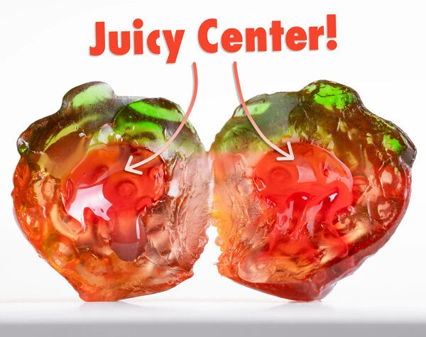 Dive into the fourth dimension of deliciousness with 4D Fruit Gummy Bursts!