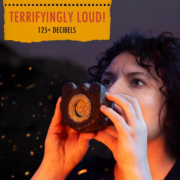 The Aztec Death Whistle unleashes a wall of sound up to 125 decibels.