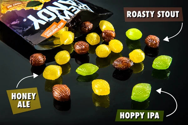 Hoppy IPA, Honey Ale, Roasty Stout