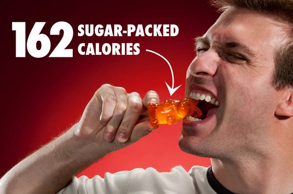 Big Gummy Bears are full-flavored candy snacks made in the USA.