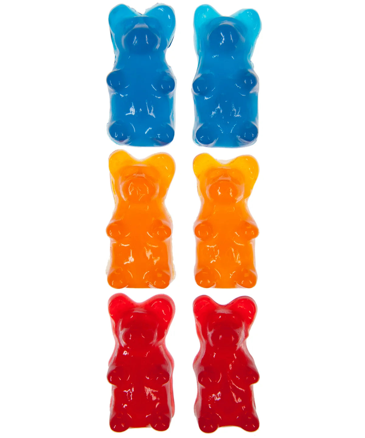 Blue, Orange, and Red