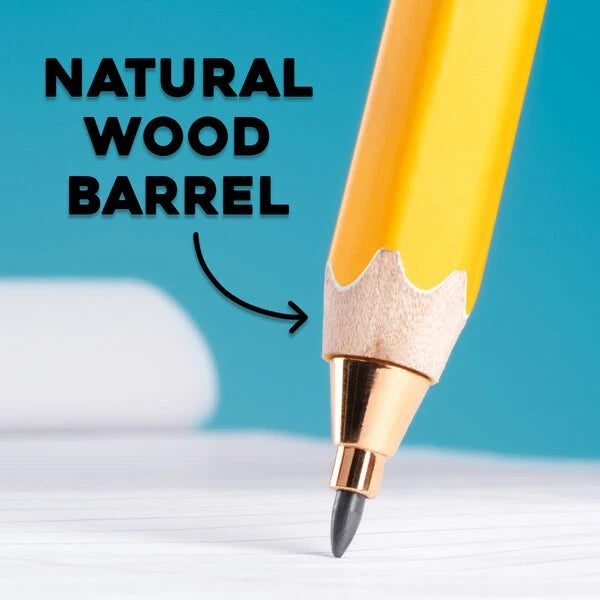 With a size of 2.0 mm, the lead of Big Mechanical Pencil is the same thickness as a traditional wooden pencil.
