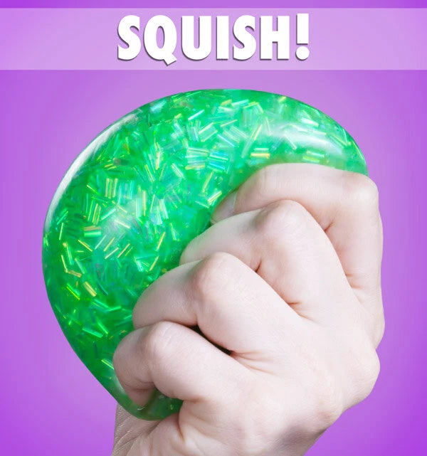 The Bingsu Bead Stress Ball's unique texture makes it immensely satisfying to squish.