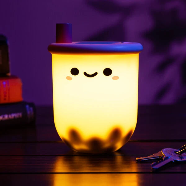 Put the finishing touches on your self-care sanctuary with the cute and cuddly Boba Tea Light.