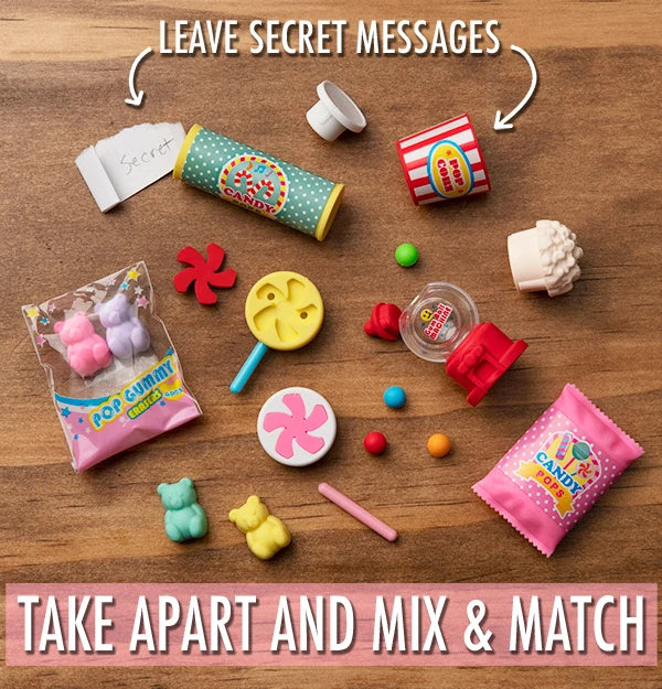 Mix up your own erasable candy creations!
