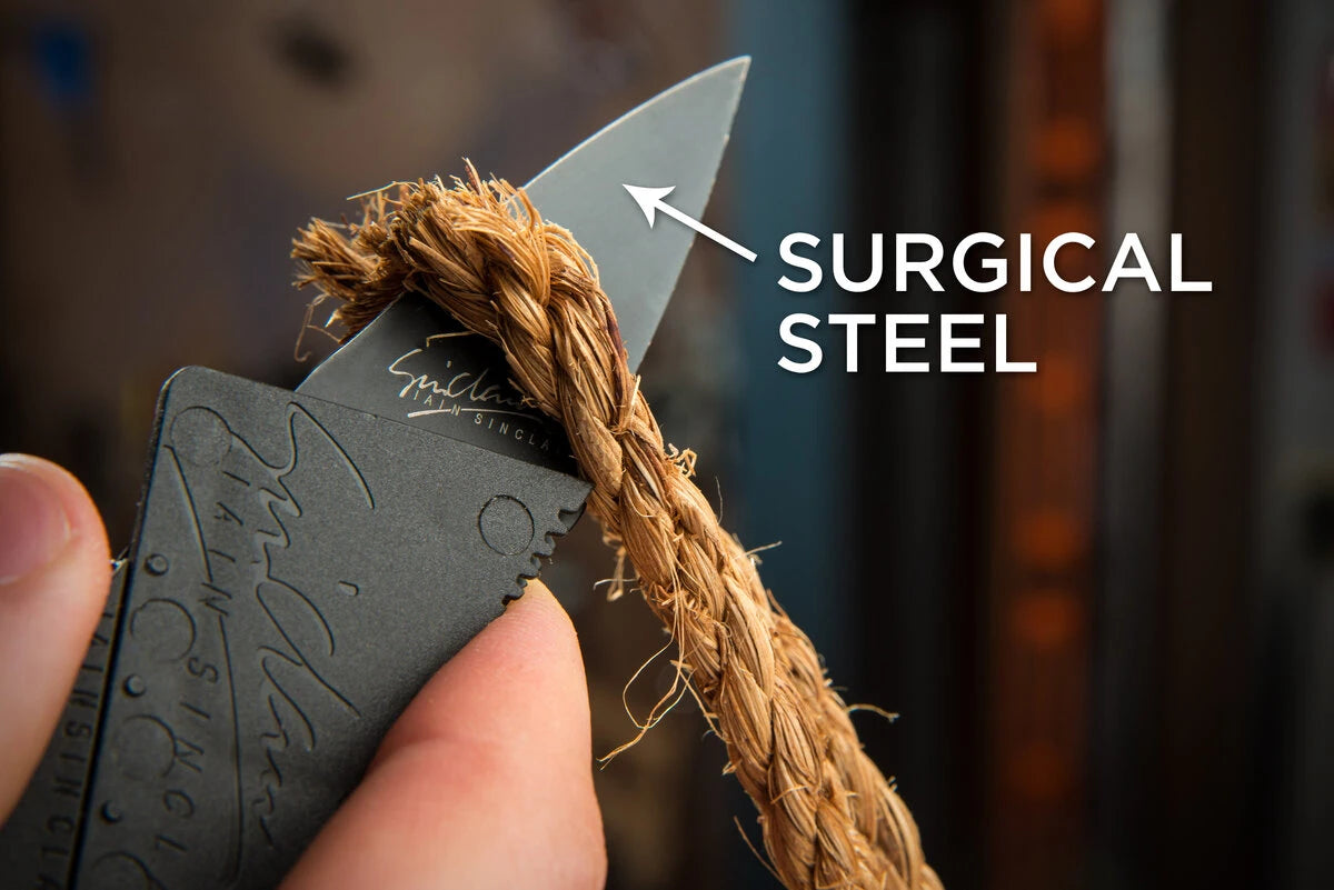 The CardSharp features a razor sharp blade made from surgical steel.
