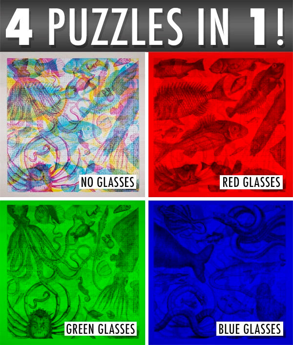 One puzzle, 4 different views!