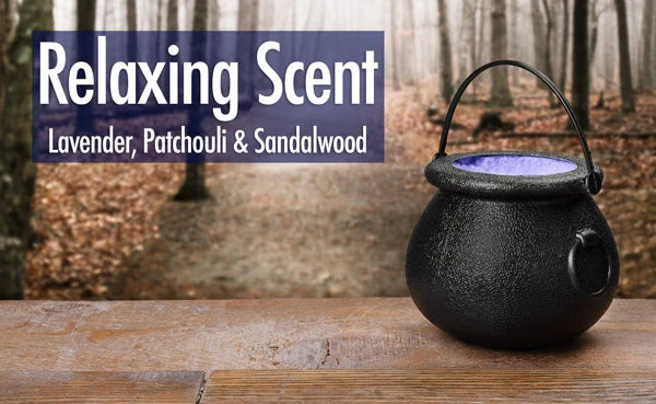 The Cauldron Bath Bomb features a relaxing scent of lavender, patchouli and sandalwood.