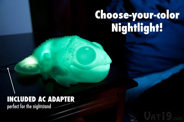 Huey makes for a great nightlight, too!