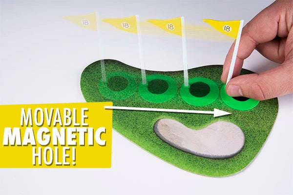 Place the pin anywhere on the green to challenge yourself to more difficult shots.