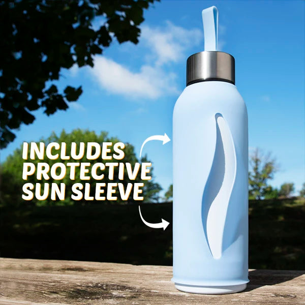 Includes a silicone sun jacket for outdoor use.