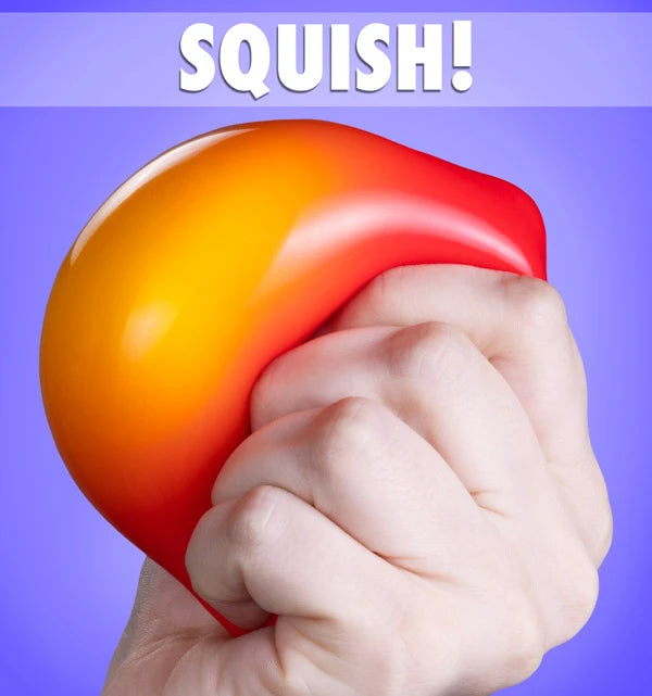 It's super fun to squish this color-changing stress ball.