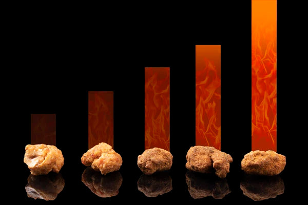 Take on the five levels of increasing heat!