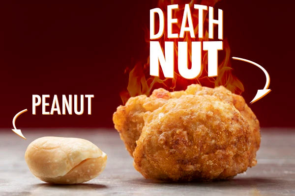 Each nut is coated with some of the hottest peppers on the planet!