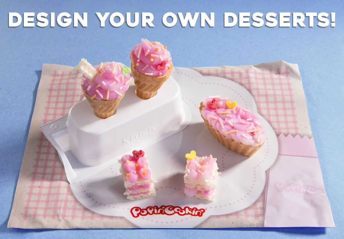 Create adorable mini ice cream-styled treats and a multi-layered cake.