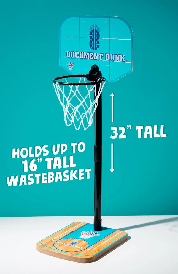 Use Document Dunk to turn unwanted wads of paper into game balls.