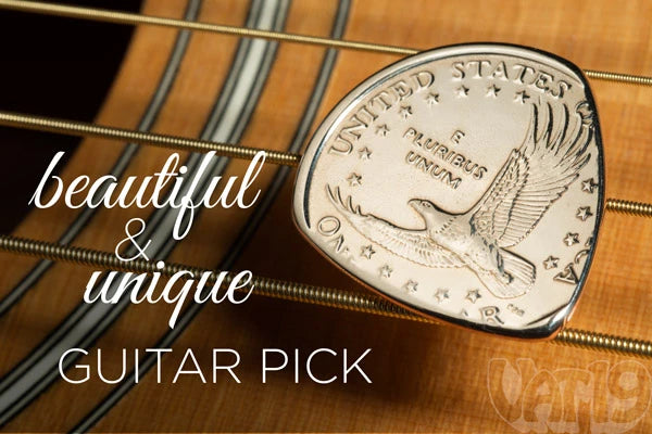 All musicians will appreciate the uniqueness of the Gold Dollar Coin Guitar Pick.