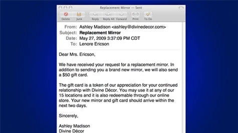 Undeliverable DVD: Customer Service via Email