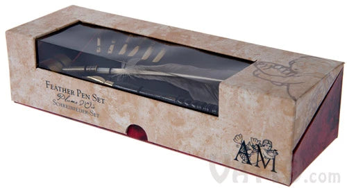 Your Feather Pen Set will arrive in an attractive gift and storage box.