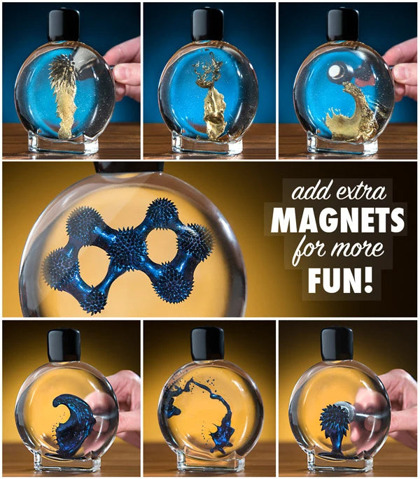 Colorful Ferrofluid in a Bottle