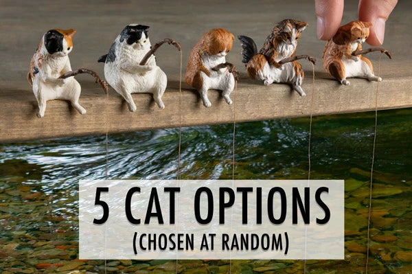 Collect all of these cute fishing felines.