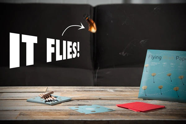 Just as the wish paper is nearly burnt up, it will fly into the air.