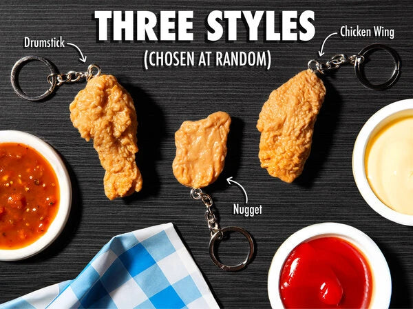 Because we receive this item in an assortment, we must sell them randomly. You'll receive a dumpstick, wing, or nugget.