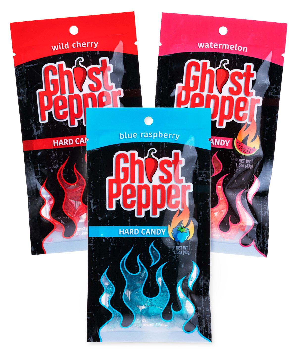 Ghost Pepper Hard Candy-3-Pack (one of each flavor) beauty shot