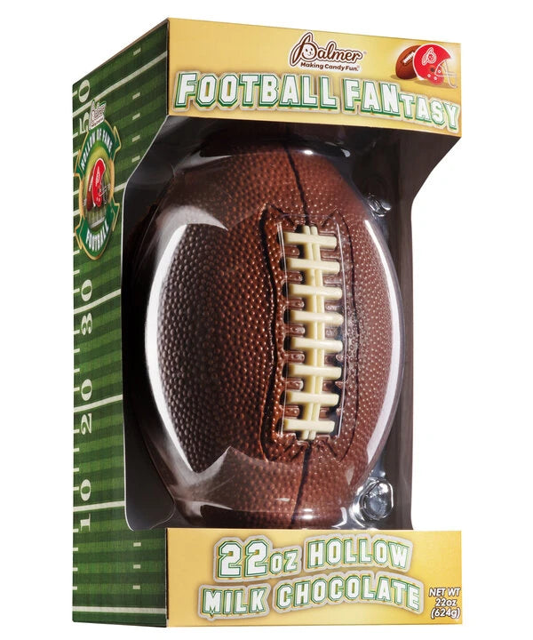 Yep! It's a regulation size chocolate football!