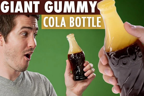 The Giant Gummy Cola Bottle is a colossal version of the classic gummy candy.