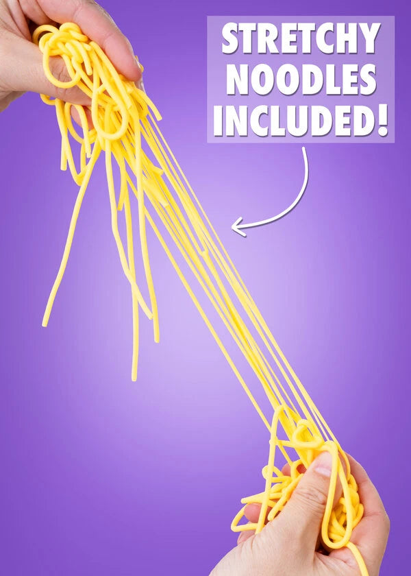 Includes a side-order of stretchy spaghetti noodles!