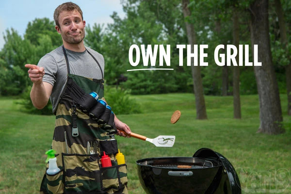 Nobody is going to mess with your grill when you're rocking the Grill Sergeant Apron.