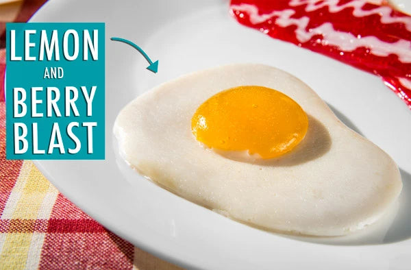 Dual flavored breakfast gummy