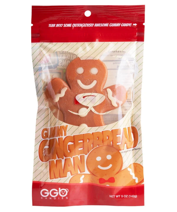 The Gummy Gingerbread Man is made by hand in the USA.