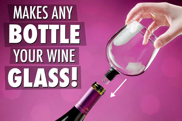 Turn a wine bottle into a wine glass