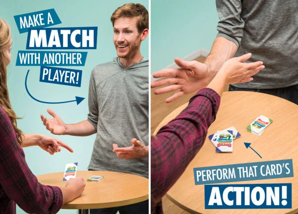Drop your strategy on the ground with your discarded cards.