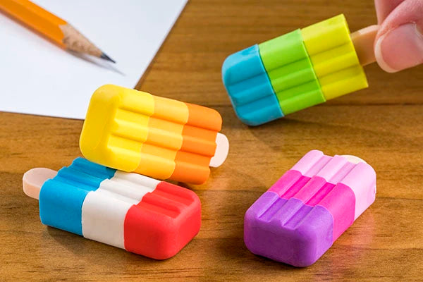Fruit-scented erasers!