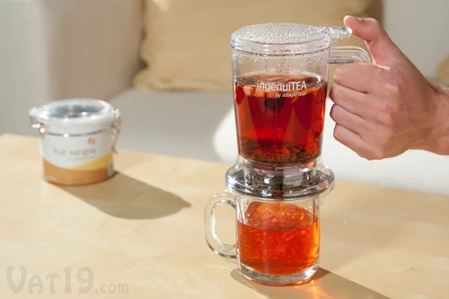 Brew your own loose leaf tea with the ingenuiTEA 16-oz teapot.