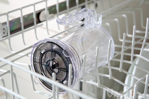 The BPA-free plastic ingenuiTEA is dishwasher safe.