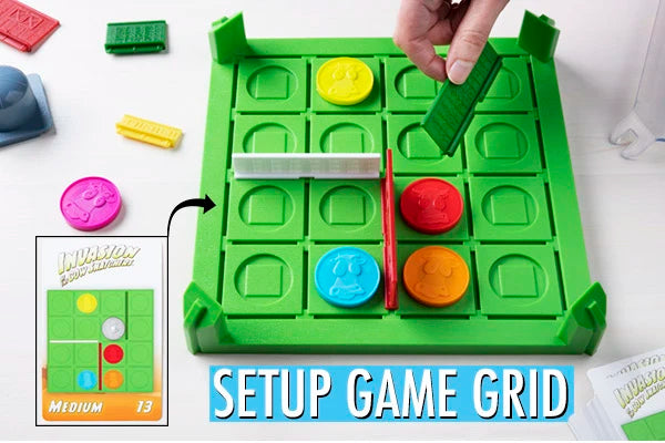 Next, set up the game grid according to the card you've chosen.