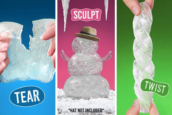 Like other putties, Liquid Glass can be stretched, torn, and twisted.