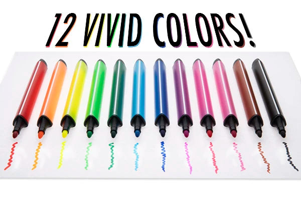12 vibrant colors!