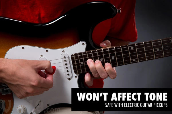 MagnetaPicks are carefully crafted to avoid affecting the pickups on electric guitars.