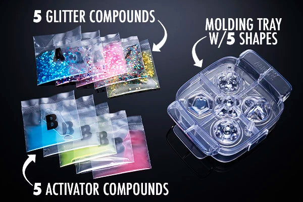 Includes everything you need to design a custom bouncy ball in just 10 minutes!