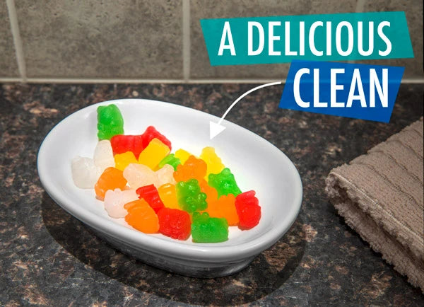 Our Gummy Bear Soaps look and smell like the real thing. Just don't eat them.