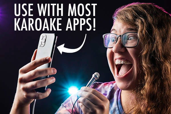 Works with most karaoke apps.