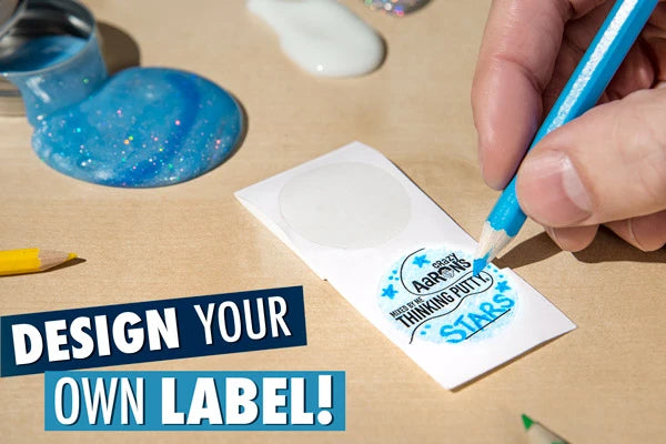 Labels and colored pencils allow you to create custom labels.