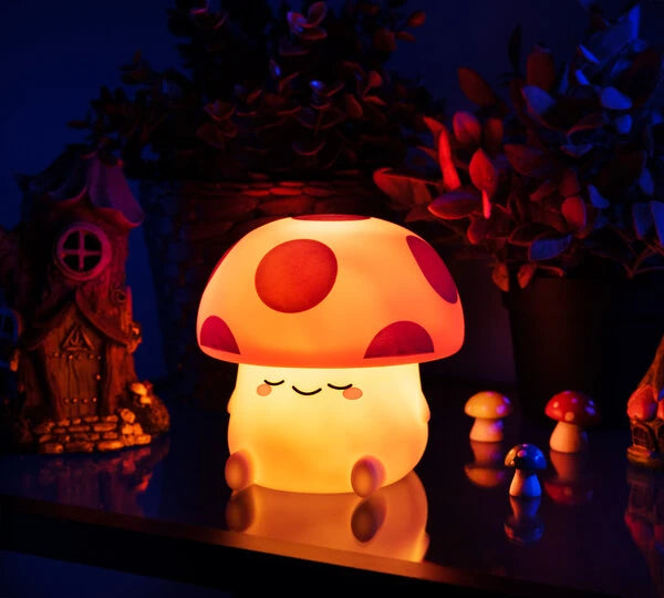 Bask in the ambient glow of this charming fungi.
