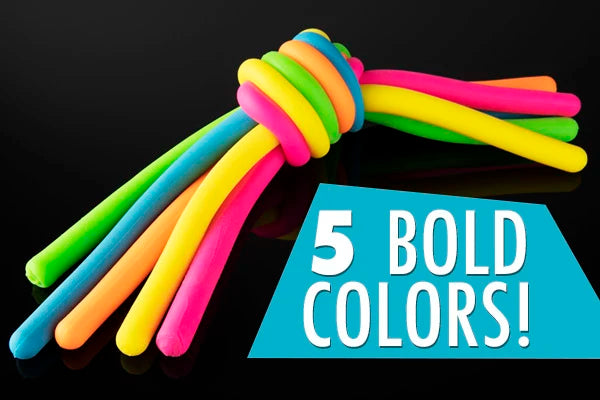 Each pack contains a variety of vibrantly colorful noods!